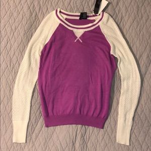 Ultra Flirt magenta raglan sleeve sweater